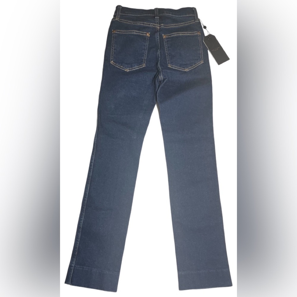Rag & Bone Straight Vintage Cigarette Broken Bloo Dark wash Jeans size 23 NWT - Picture 5 of 13